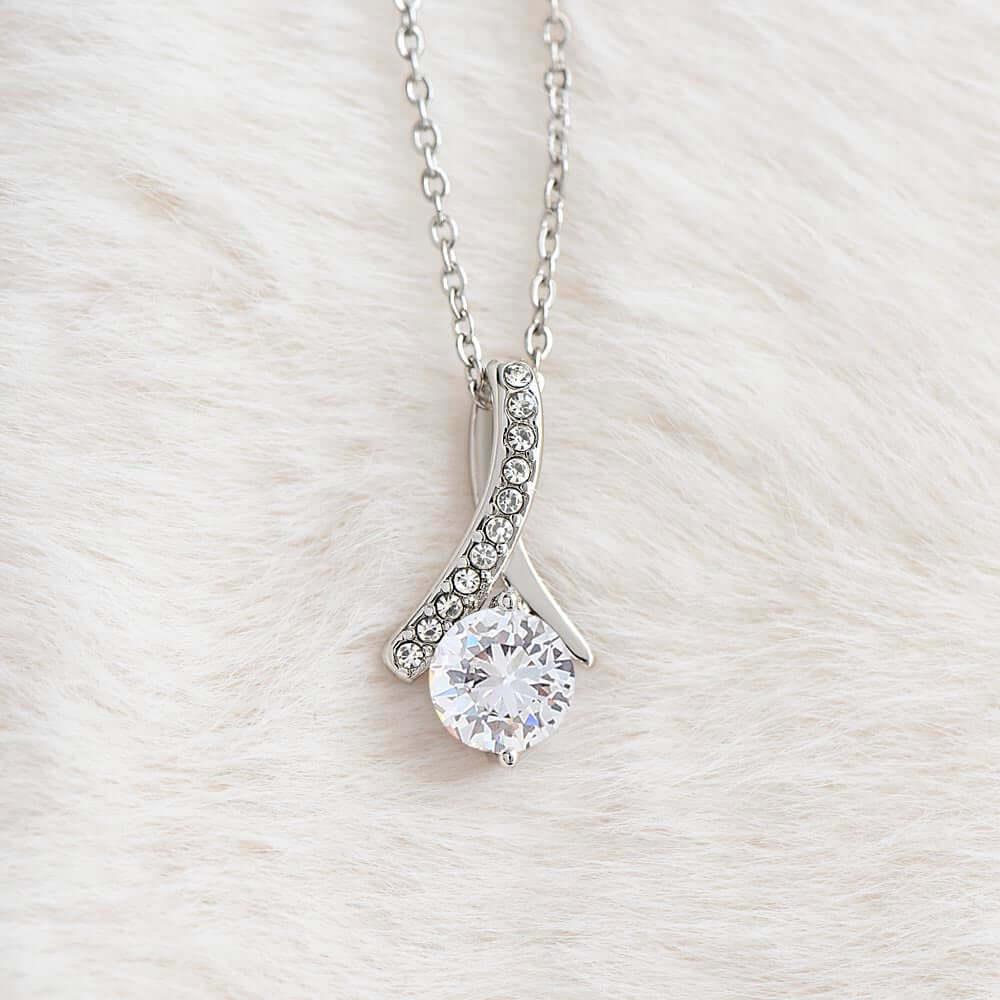 To My Wife Alluring Beauty Necklace , Wife Gift From Husband, Anniversary Gift for Wife, Sentimental Gift for Wife, Birthday Gift for Wife - Best Today's Gifts