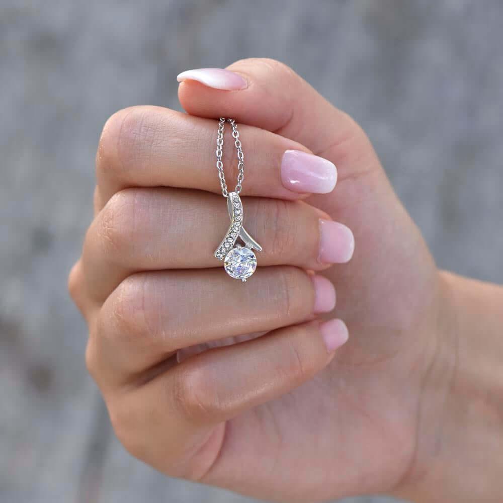 To My Wife Alluring Beauty Necklace , Wife Gift From Husband, Anniversary Gift for Wife, Sentimental Gift for Wife, Birthday Gift for Wife - Best Today's Gifts