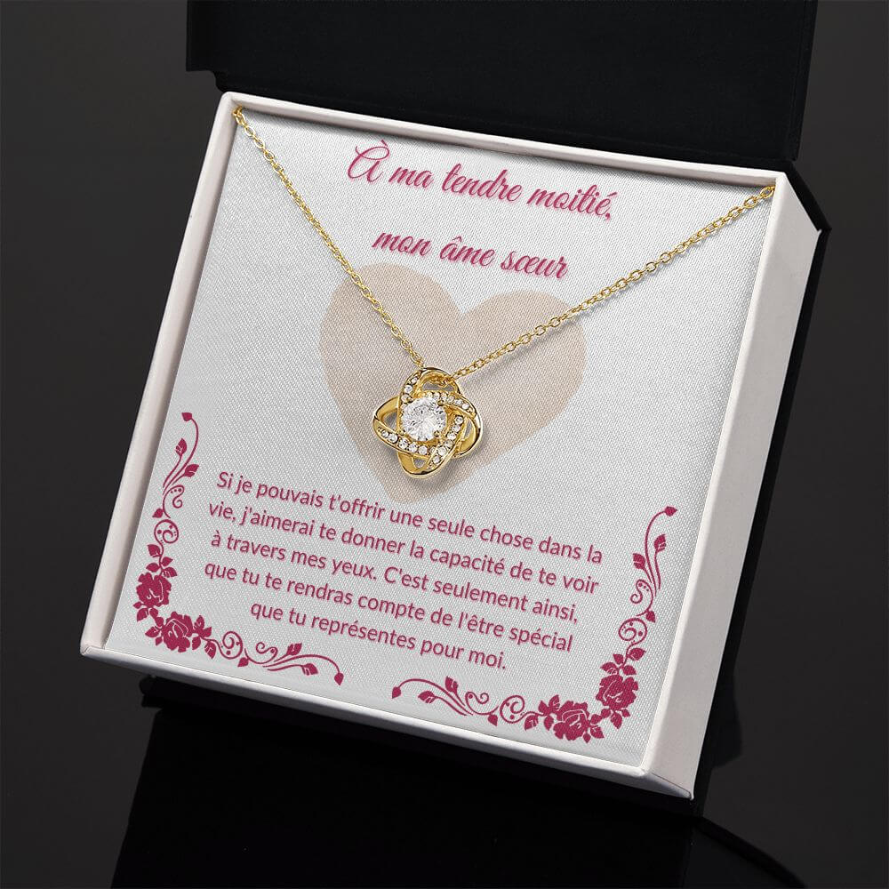 À mon âme sœur, Love Knot Necklace - Best Today's Gifts
