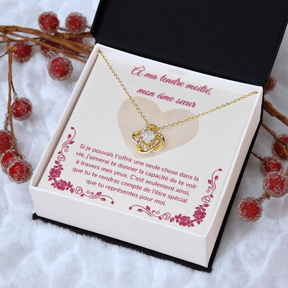 À mon âme sœur, Love Knot Necklace - Best Today's Gifts