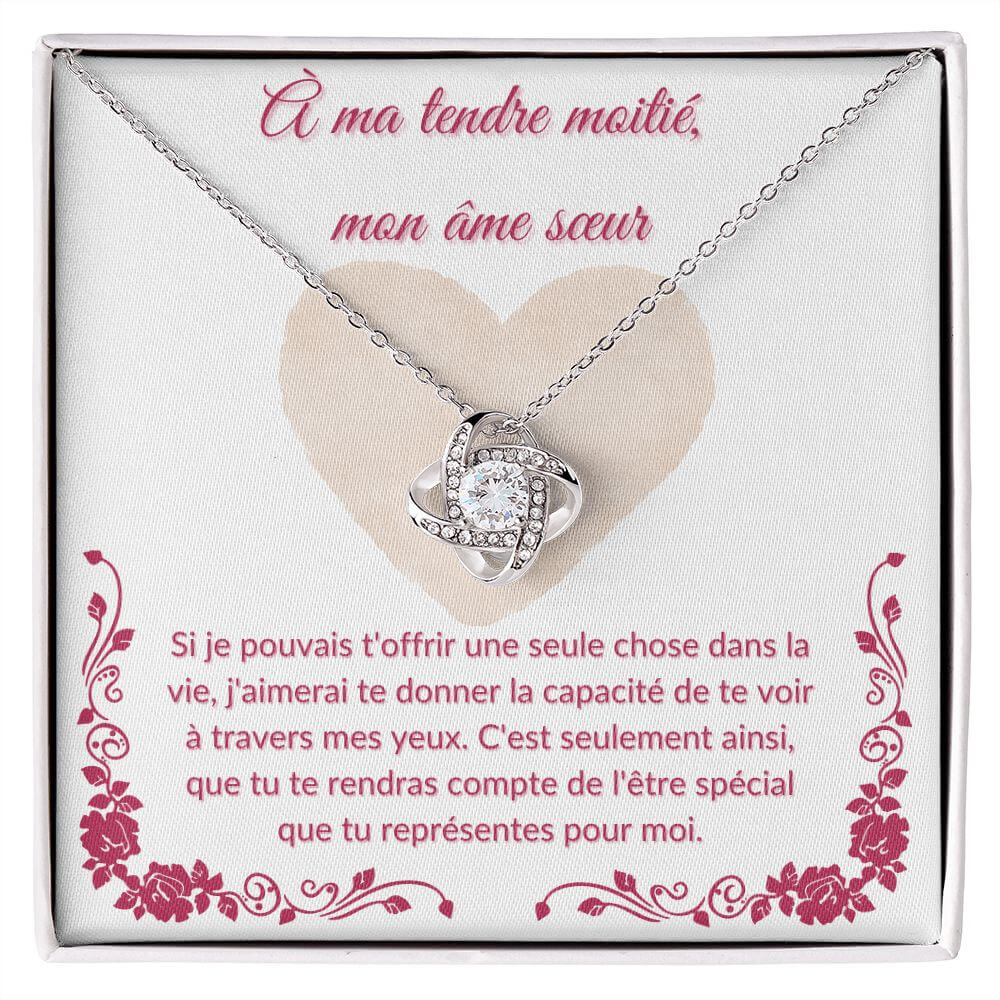 À mon âme sœur, Love Knot Necklace - Best Today's Gifts