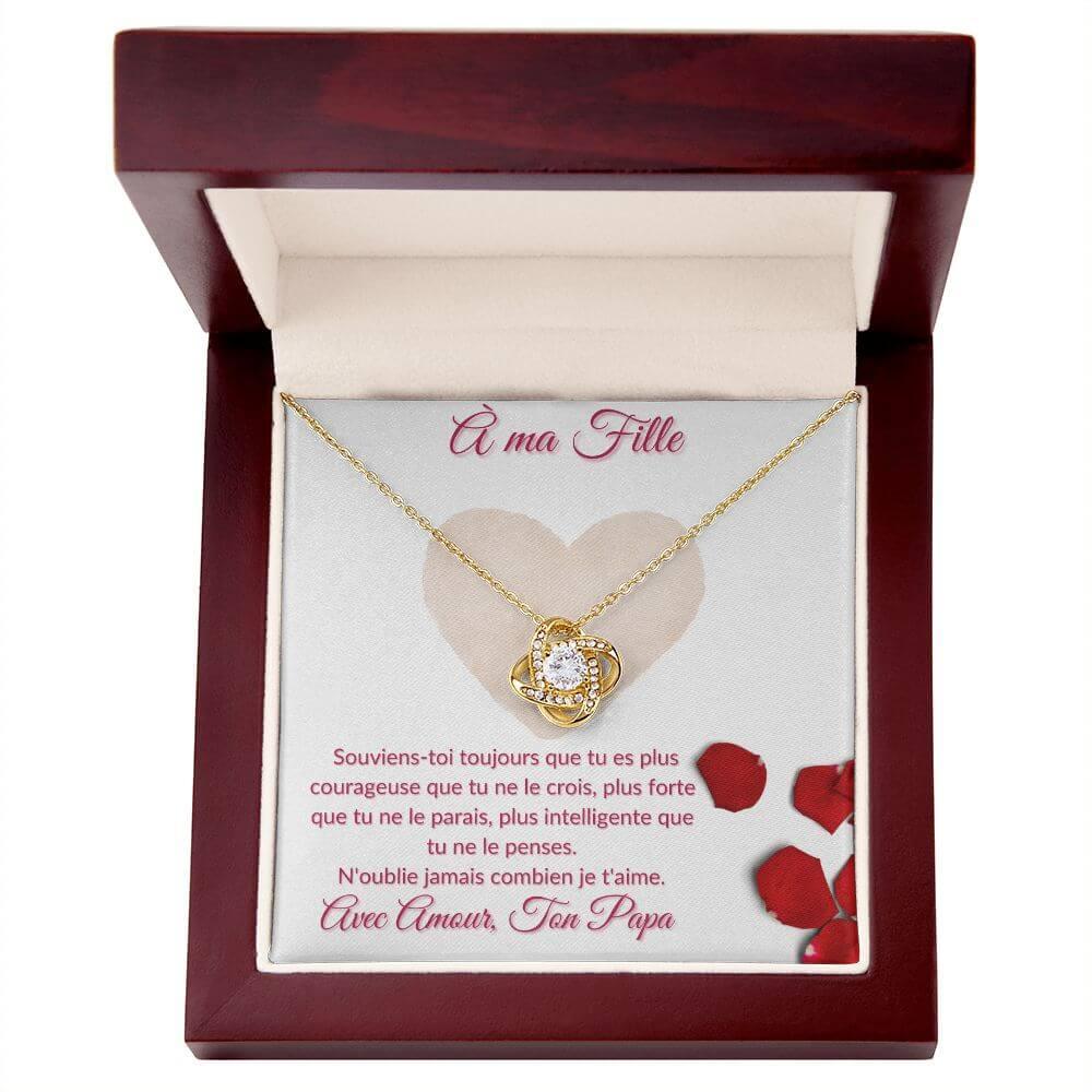 Love Knot Necklace - À ma fille, de ton père - Best Today's Gifts