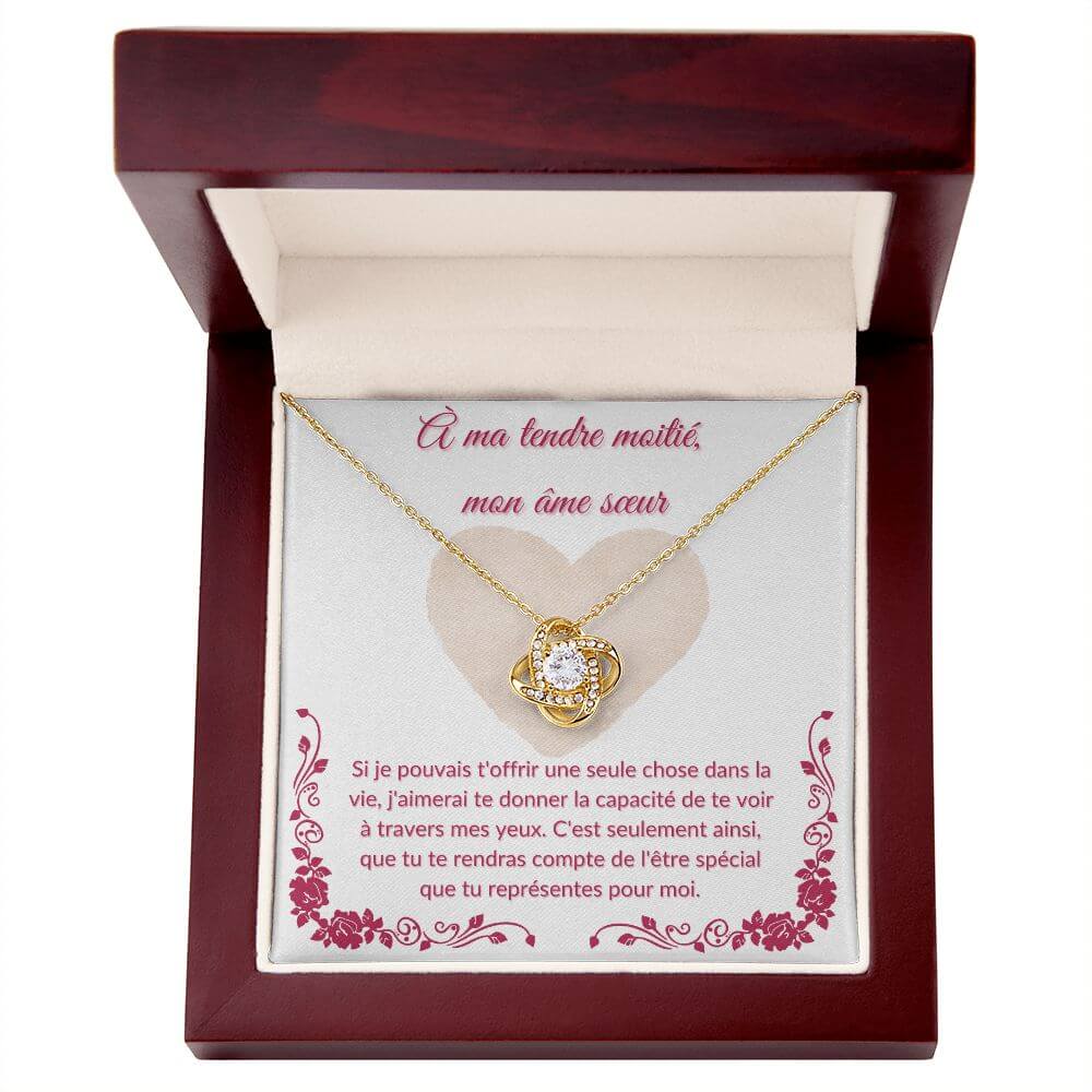 À mon âme sœur, Love Knot Necklace - Best Today's Gifts