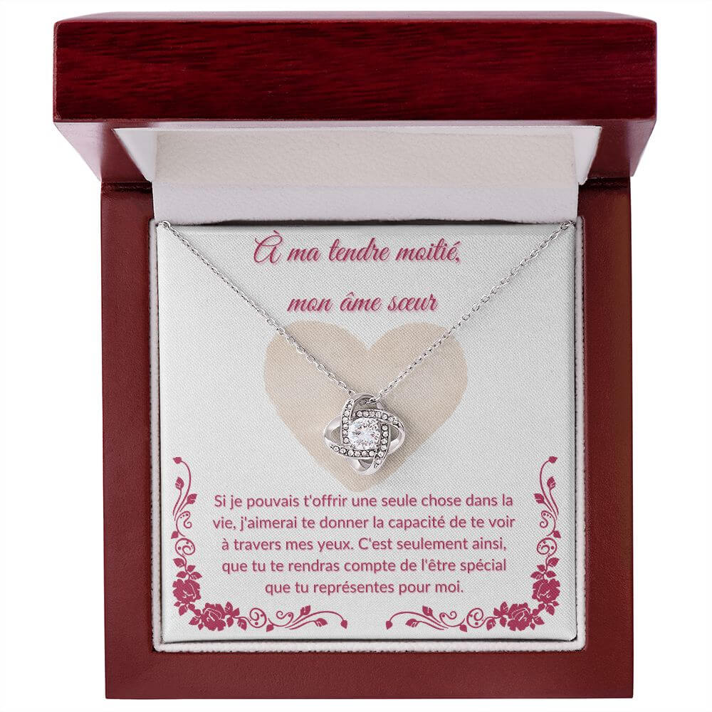 À mon âme sœur, Love Knot Necklace - Best Today's Gifts