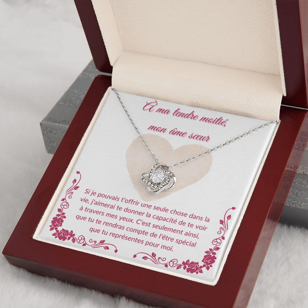 À mon âme sœur, Love Knot Necklace - Best Today's Gifts