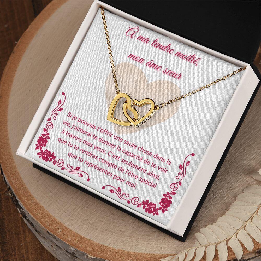 À mon âme sœur, Interlocking Hearts Necklace - Best Today's Gifts