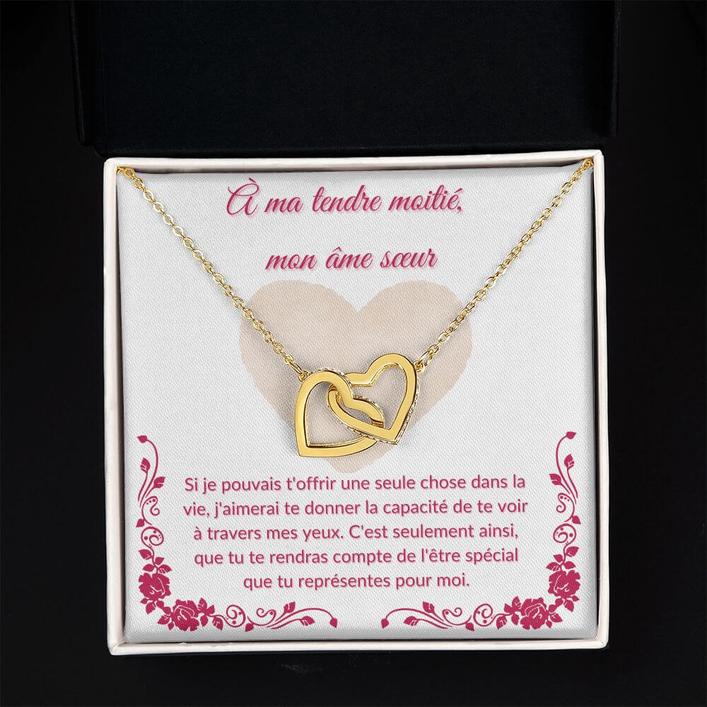 À mon âme sœur, Interlocking Hearts Necklace - Best Today's Gifts
