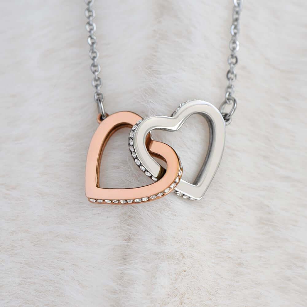 À ma Maman, Interlocking Hearts Necklace, de la part de ton fils - Best Today's Gifts