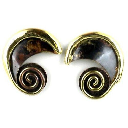 Evolution Brass Post Earrings - Brass Images (N) - Best Today's Gifts