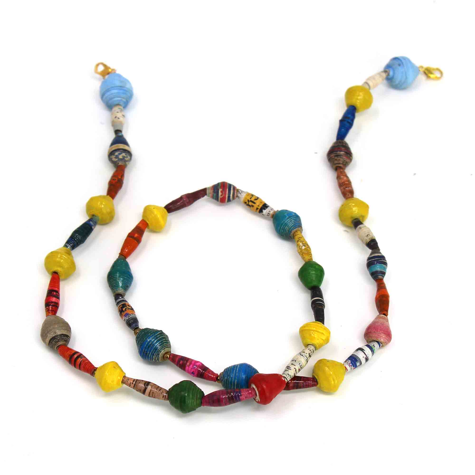 Face Mask/Eyeglass Paper Bead Chain, Colorful Mixed Shapes - Best Today's Gifts