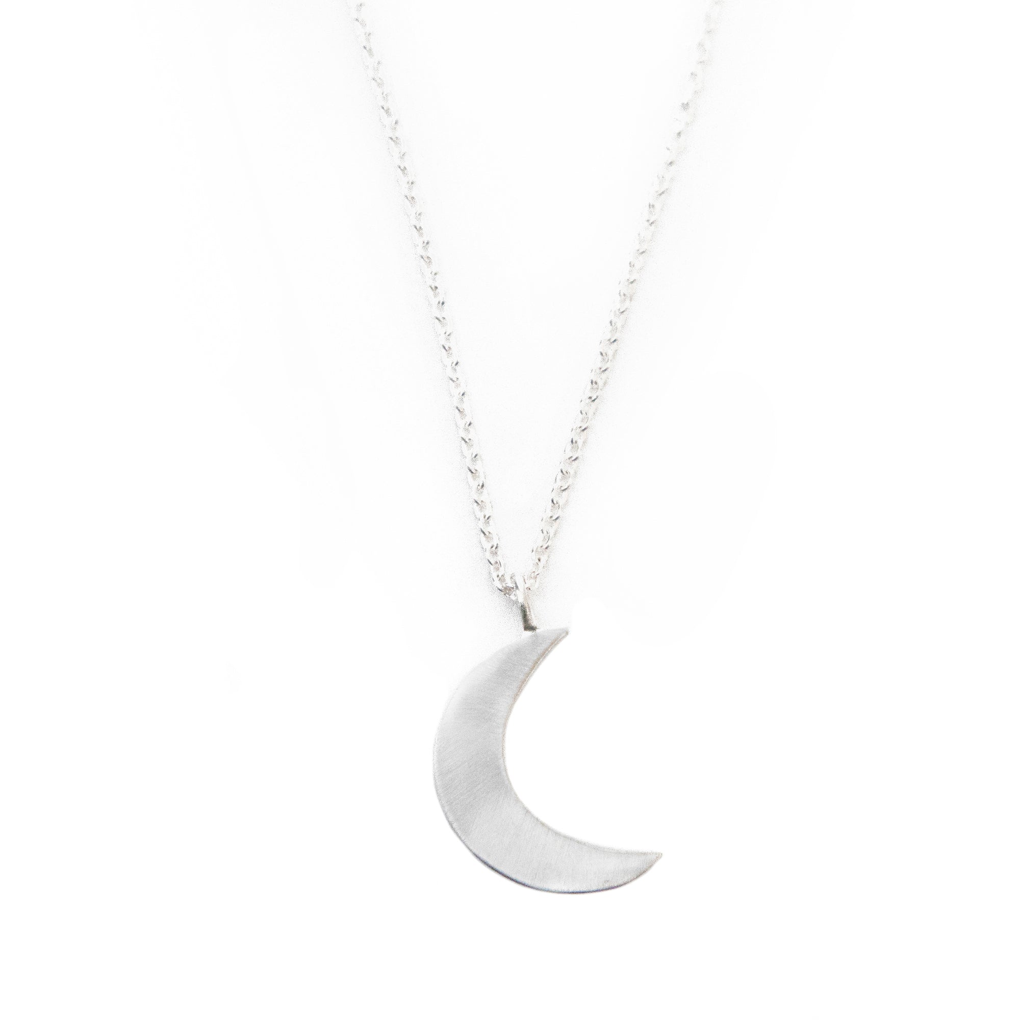 Silverpolished Crescent Moon Necklace - Best Today's Gifts