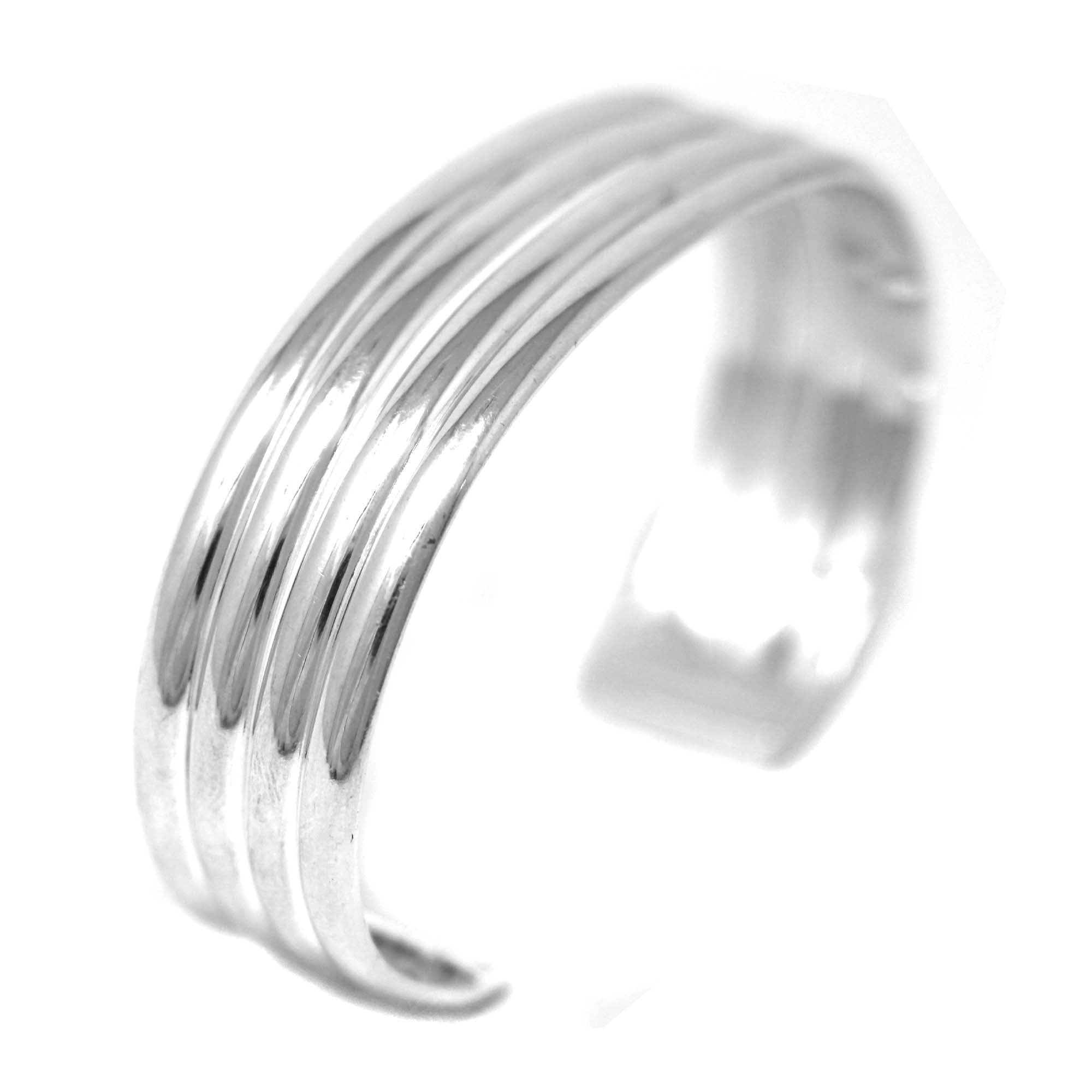 Alpaca Silver Overlay Cuff Bracelet - Four Bar Design - Best Today's Gifts